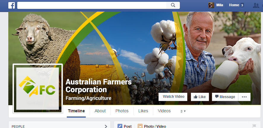 Facebook Design by Mila@CreativeMotions.com for Australian Farmers Corporation pty ltd | Design: #9539322