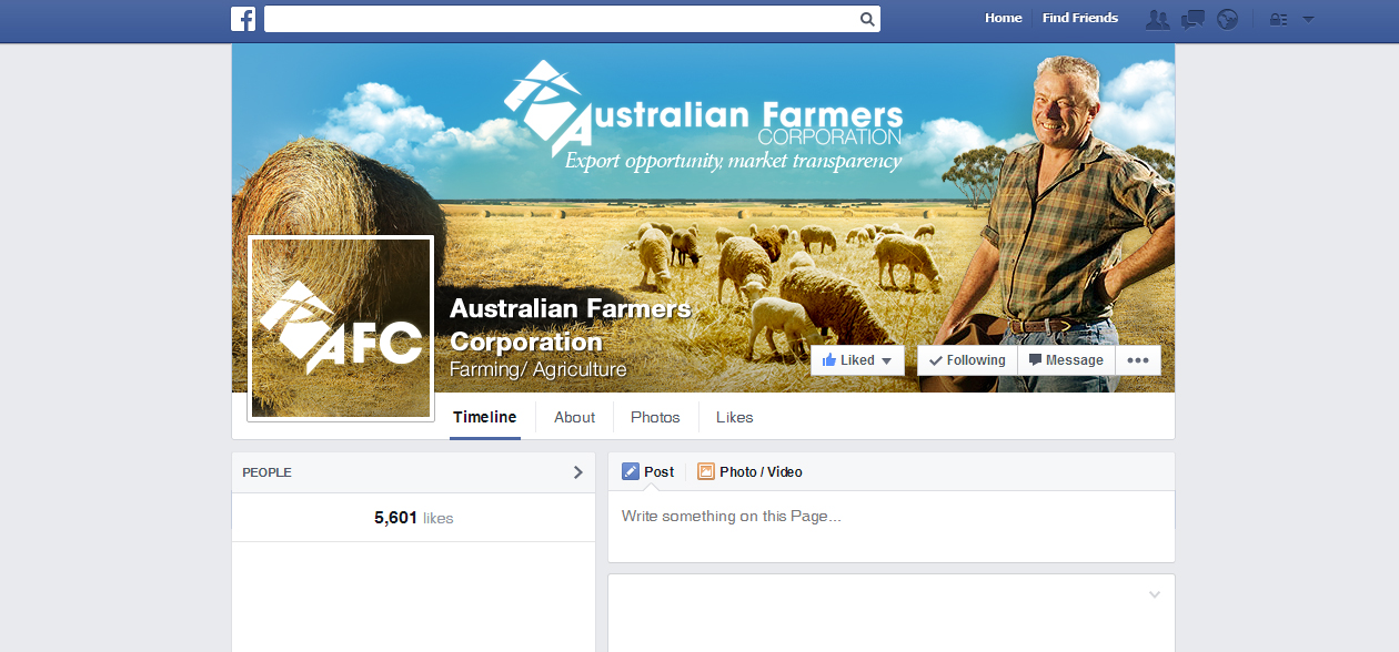 Facebook Design by ExoticDash for Australian Farmers Corporation pty ltd | Design #9571610
