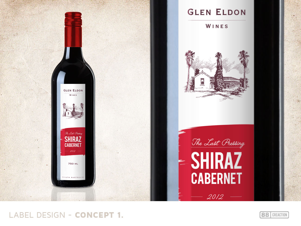 Graphic Design by 88 creaction for Glen Eldon Wines | Design #2094262