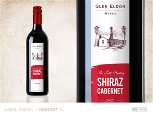Graphic Design by 88 creaction for Glen Eldon Wines | Design: #2094262