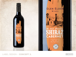 Graphic Design by 88 creaction for Glen Eldon Wines | Design: #2094263