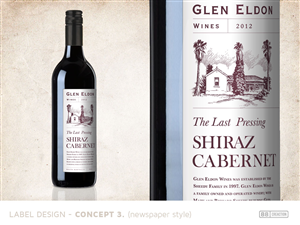 Graphic Design by 88 creaction for Glen Eldon Wines | Design #2095288