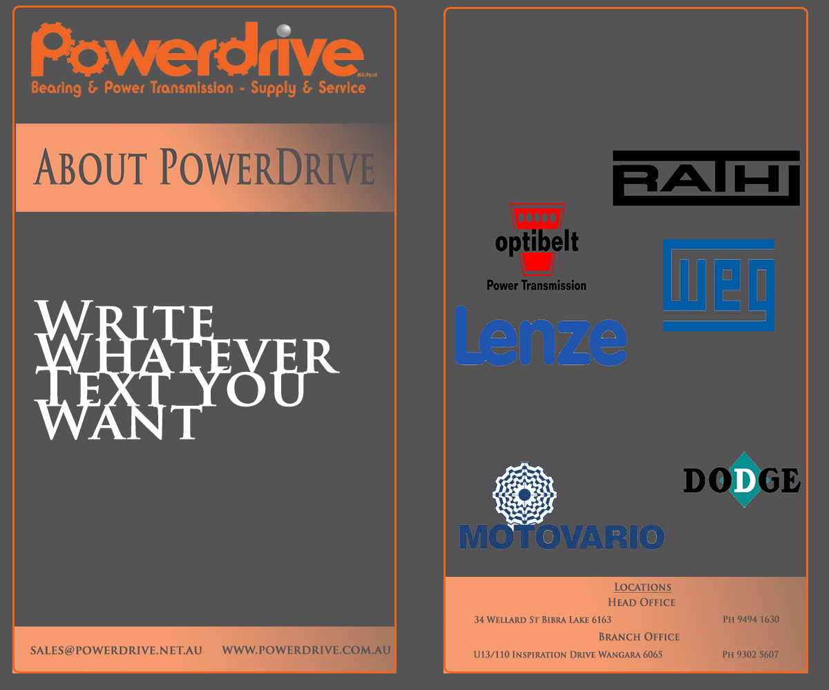 Brochure Design by Bilal Wasim for Powerdrive  | Design #2084043