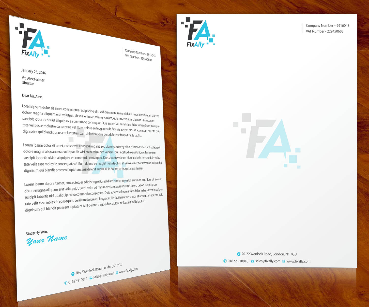 Letterhead Design by Infinitive Technology for this project | Design #9529473