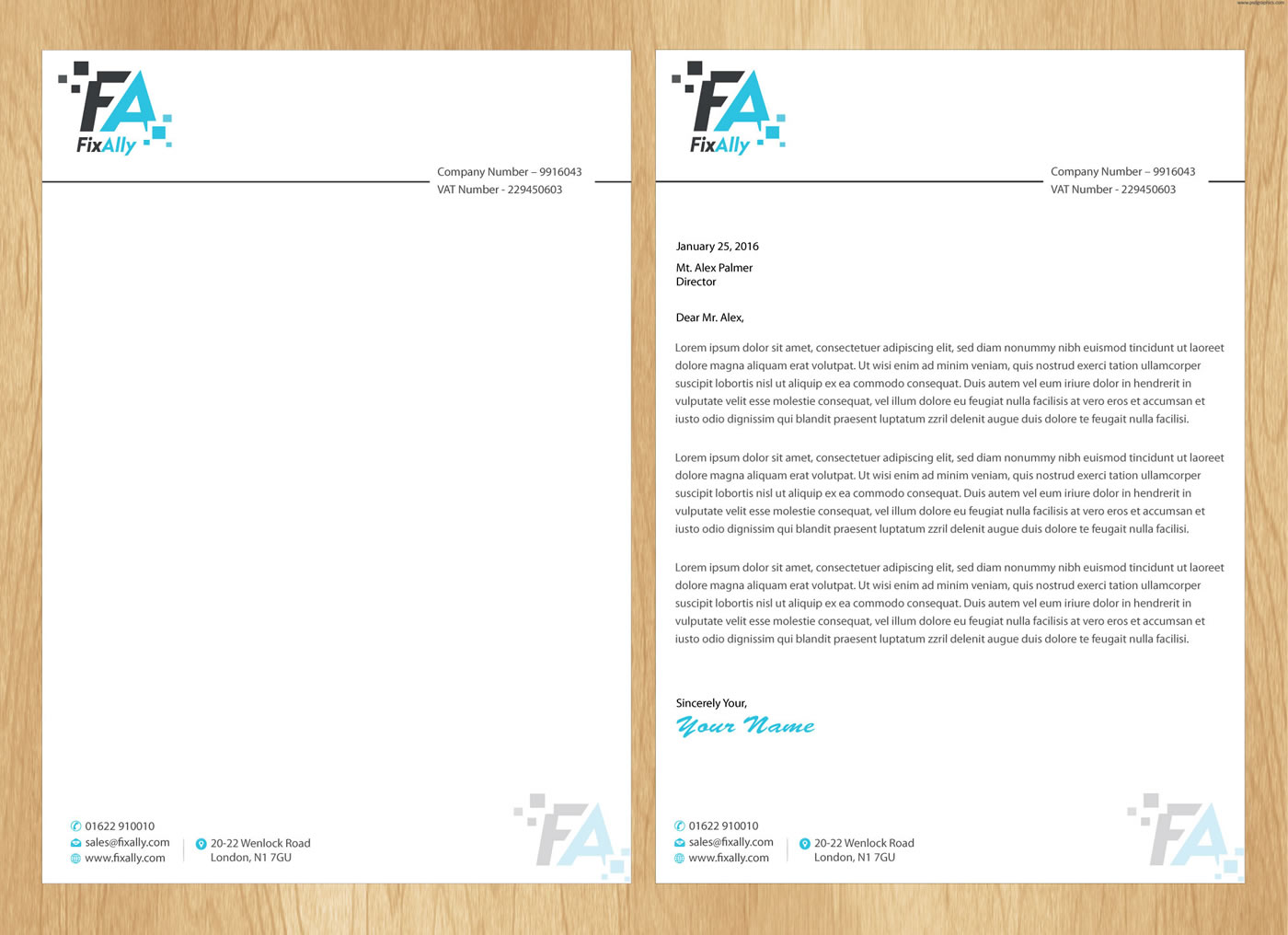 Letterhead Design by Infinitive Technology for this project | Design #9529522