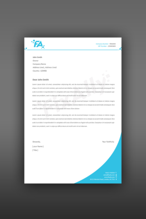 Letterhead Design by Creations Box 2015 for this project | Design: #9541104