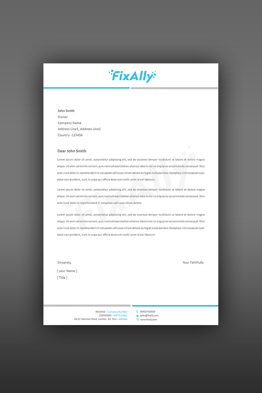 Letterhead Design by Creations Box 2015 for this project | Design #9541105