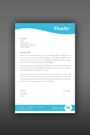 Letterhead Design by Creations Box 2015 for this project | Design: #9541107