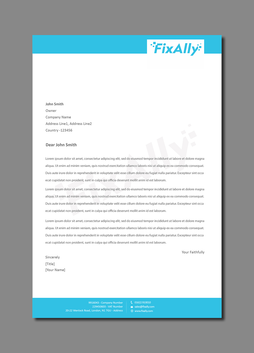 Letterhead Design by Creations Box 2015 for this project | Design #9541110