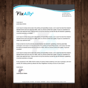 Letterhead Design by madhuraminfotech
