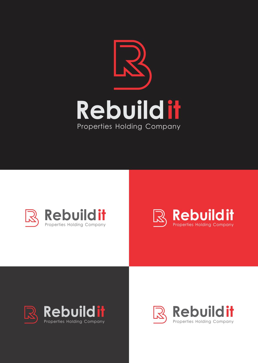Logo-Design von J Mahesh für Rebuild It Properties  | Design #9751579