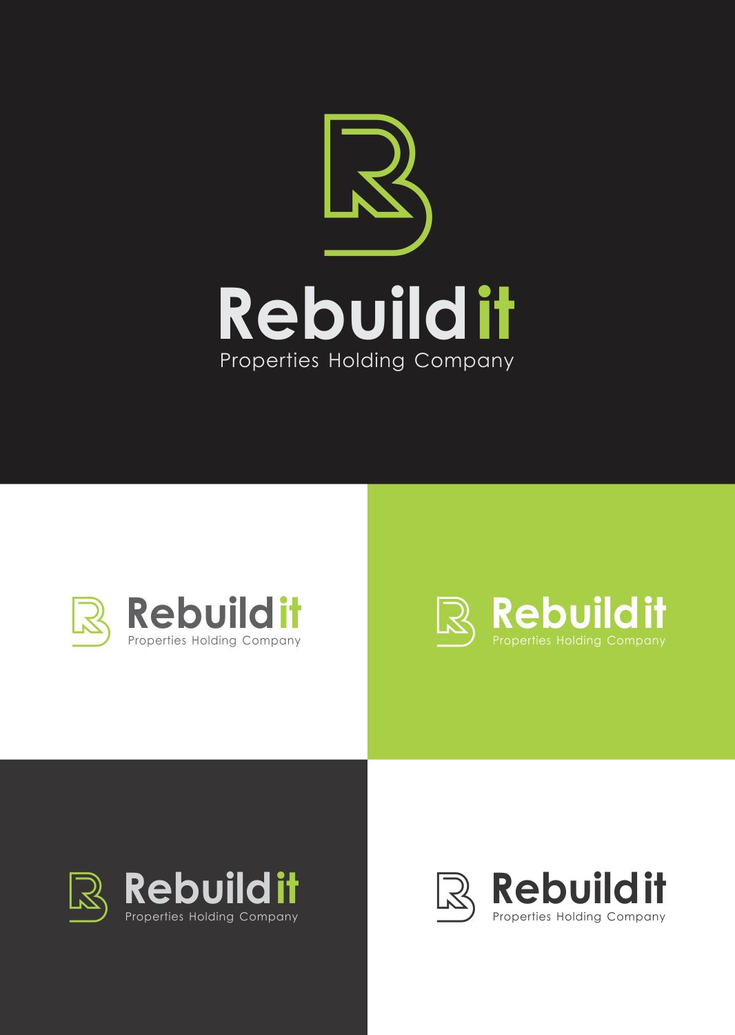 Logo-Design von J Mahesh für Rebuild It Properties  | Design #9777027