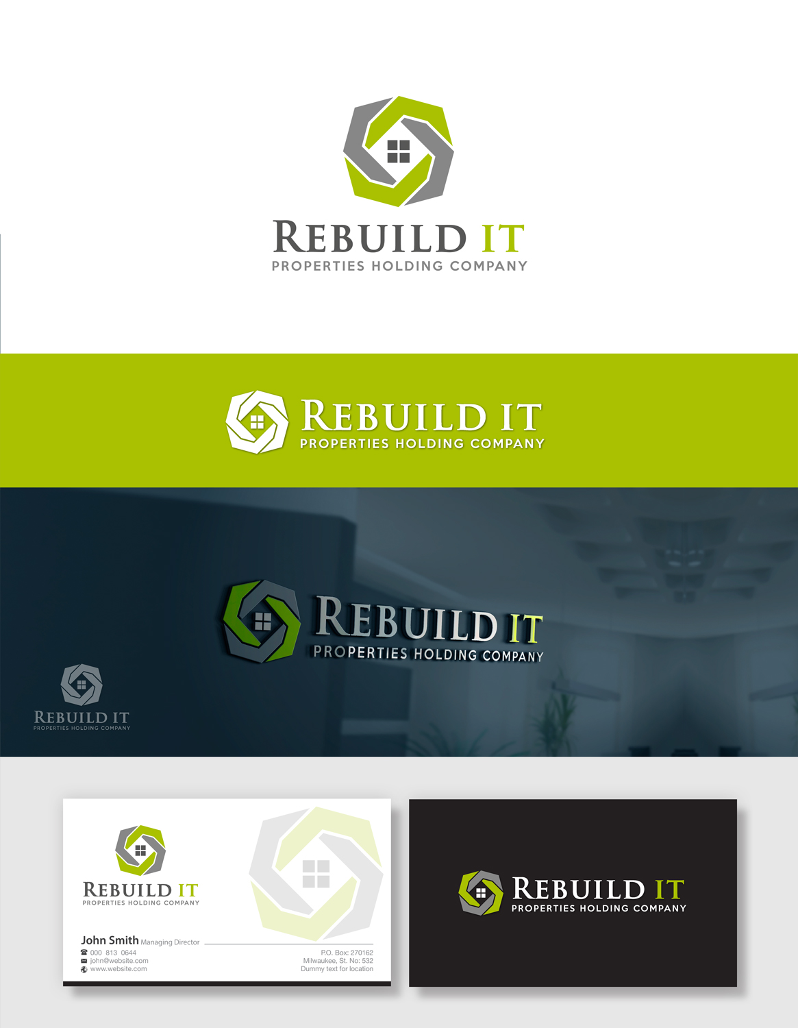 Logo-Design von tajammuldesigner für Rebuild It Properties  | Design #10015200