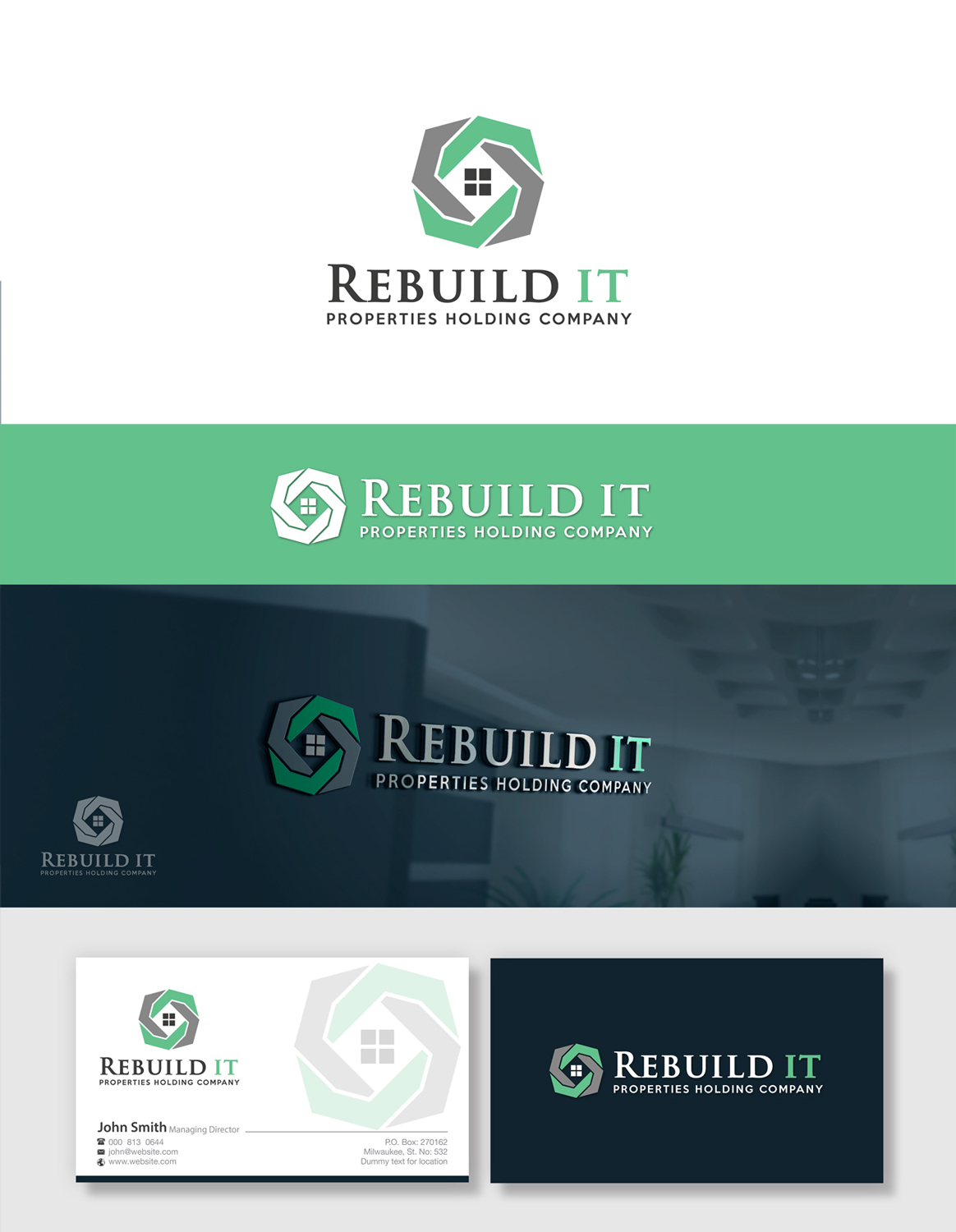 Logo-Design von tajammuldesigner für Rebuild It Properties  | Design #10015201