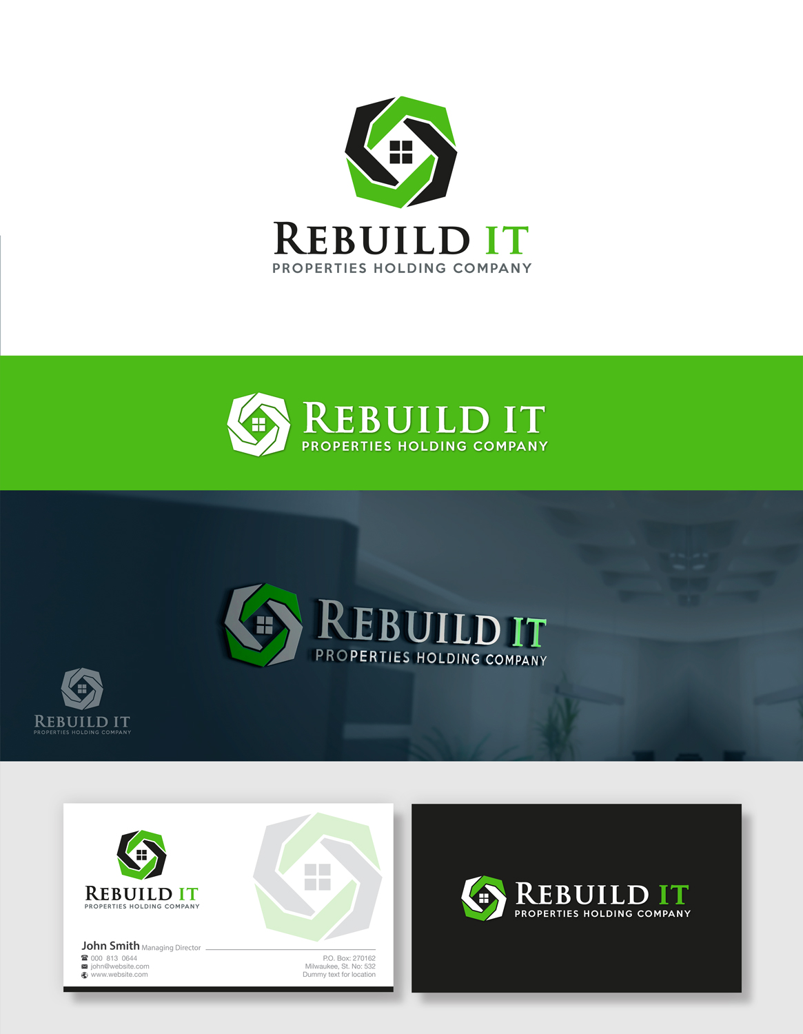Logo-Design von tajammuldesigner für Rebuild It Properties  | Design #10023074