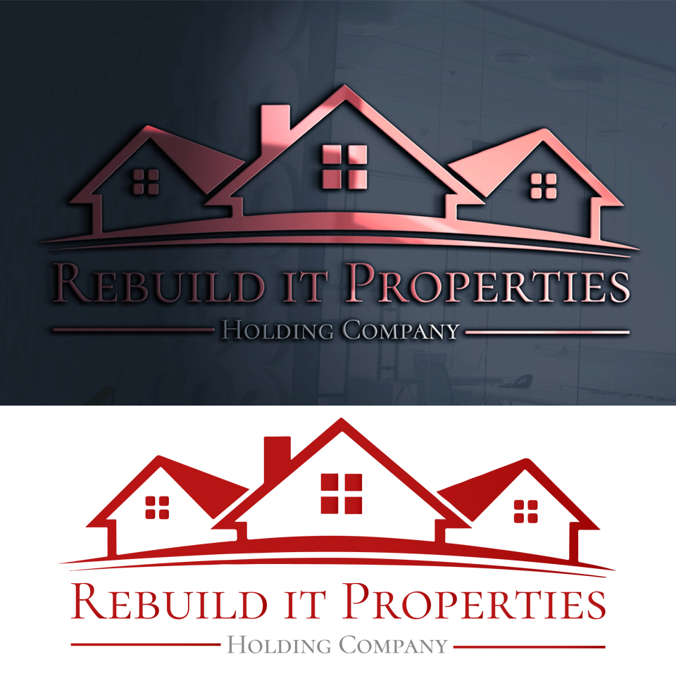 Logo Design by beingmasoodahmad for Rebuild It Properties  | Design #9597676
