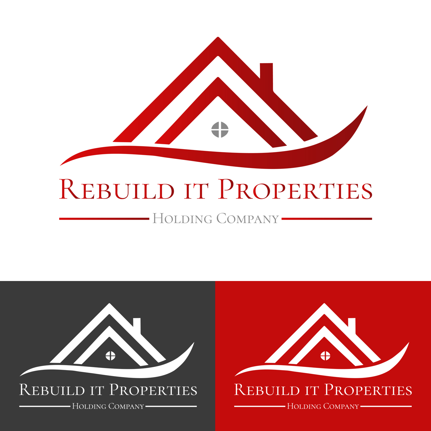 Logo Design by beingmasoodahmad for Rebuild It Properties  | Design #9719474