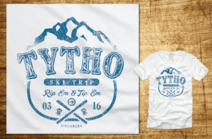 T Shirt for company ski trip - Single Color Design | Design de T-shirt par CoffeeBreak88