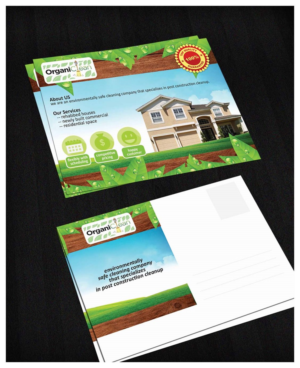 Postcard Design by yganess for OrganiClean Services | Design #9547692