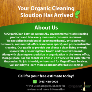 Postcard Design by Jay Curtis Daily for OrganiClean Services | Design: #9565917