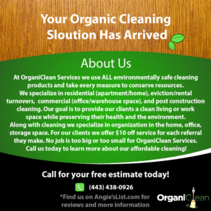 Postcard Design by Jay Curtis Daily for OrganiClean Services | Design: #9566163