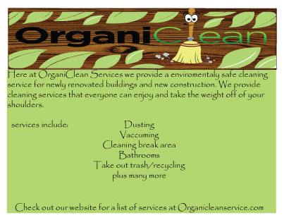 Postcard Design by Tim for OrganiClean Services | Design #9533281