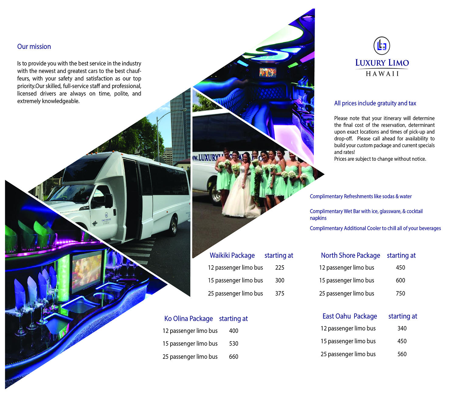 Flyer Design by Kimberly López for Luxury Limo Hawaii | Design #9624669