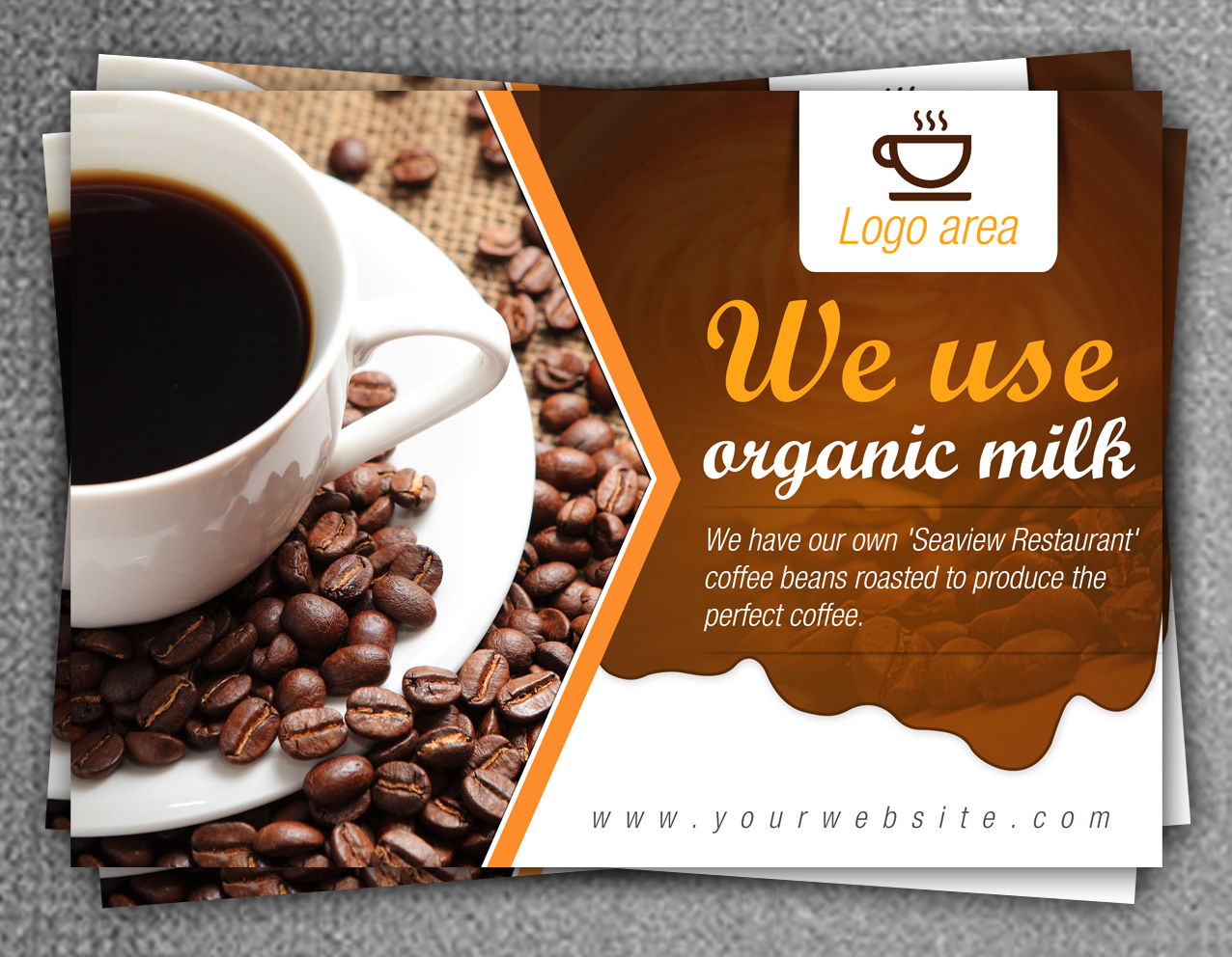 Traditional Elegant Coffee Shop Advertisement Design For A