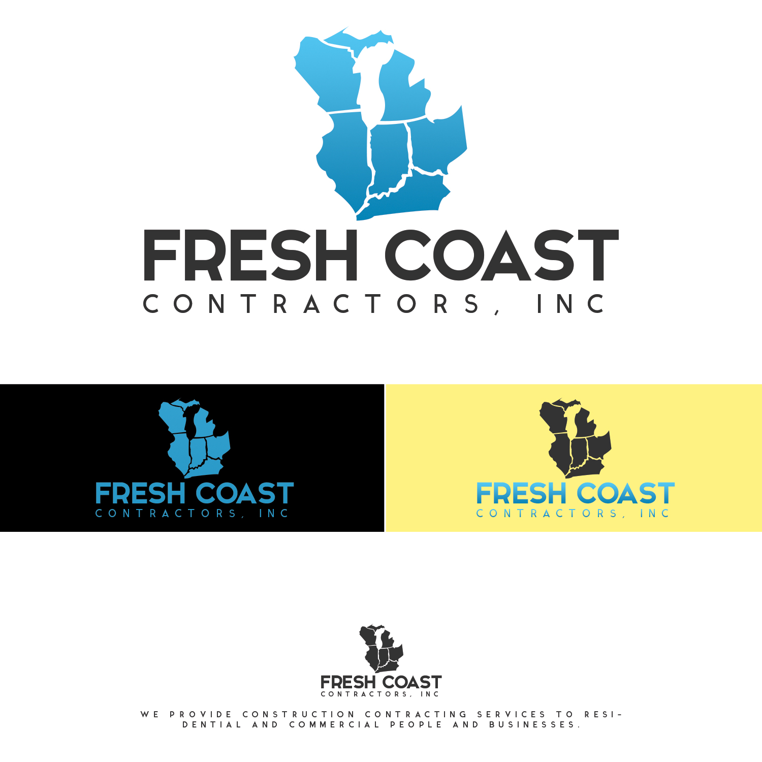 Diseño de Logo por ADM Florin para Fresh Coast Contractors, Inc | Diseño #9570997