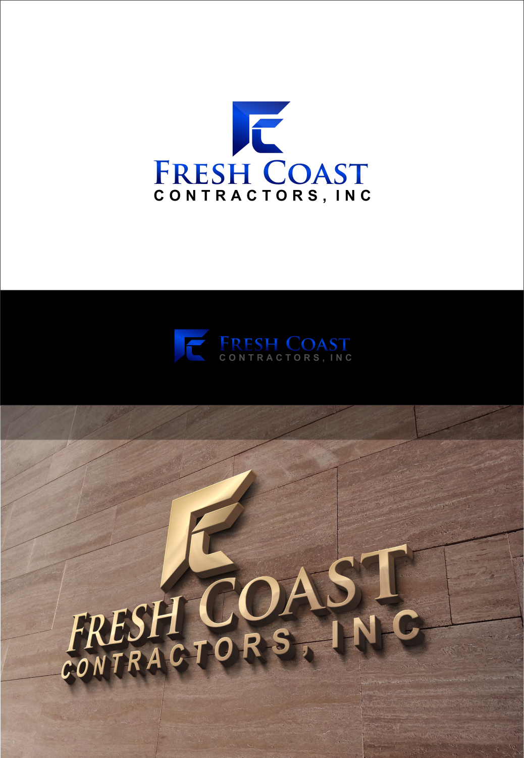 Logo Design by Artism Design for Fresh Coast Contractors, Inc | Design #9540600