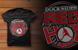 Red hot squash tournament.   | T-shirt Design by EzaiLX