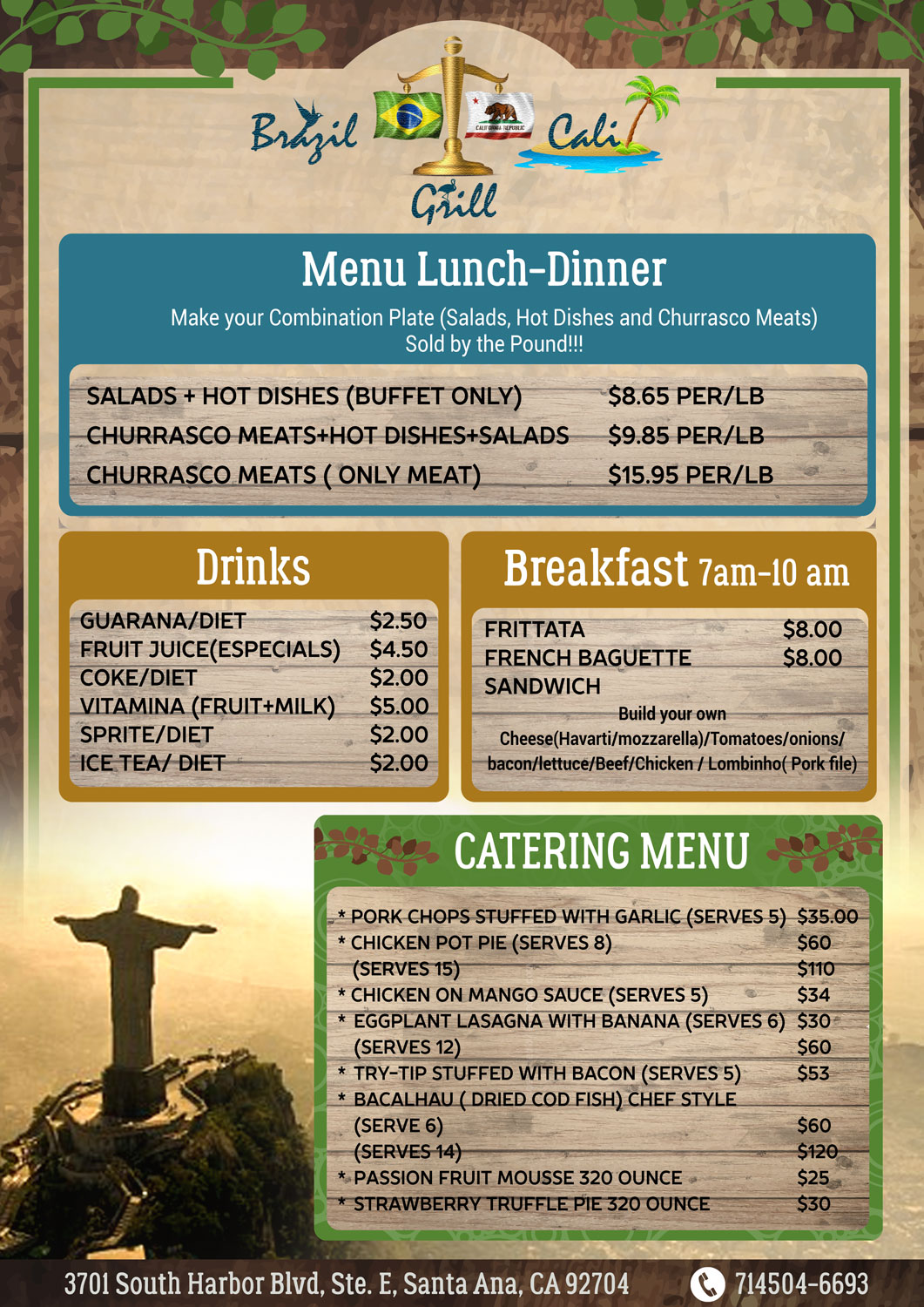 Menu Design by ordelya.nicole for Brazilian Cali Grill LLC | Design #9611376