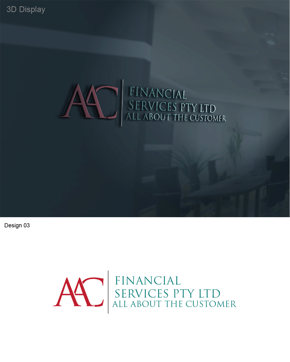 Logo Design by 3Guys for AAC Financial Services Pty Ltd | Design #9586402