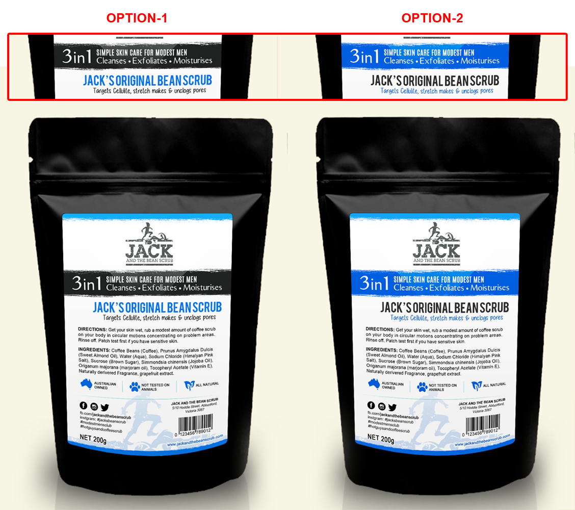 Packaging Design by MDesigns ™ for Jack and the bean scrub | Design #9588696