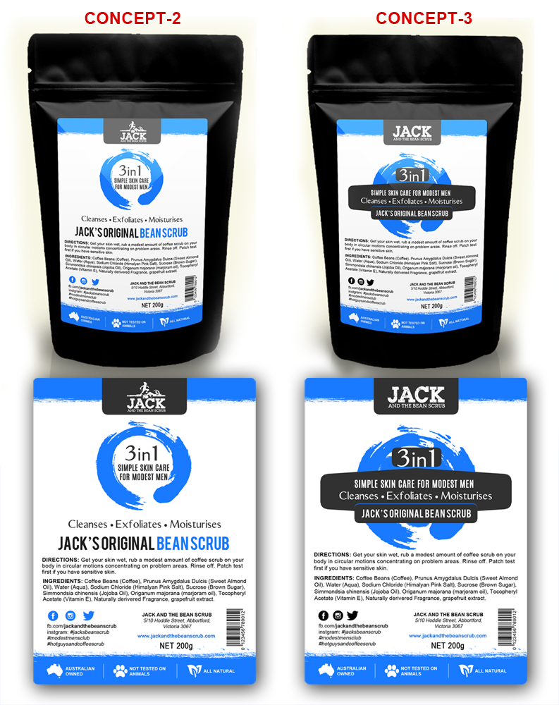 Packaging Design by MDesigns ™ for Jack and the bean scrub | Design #9590069