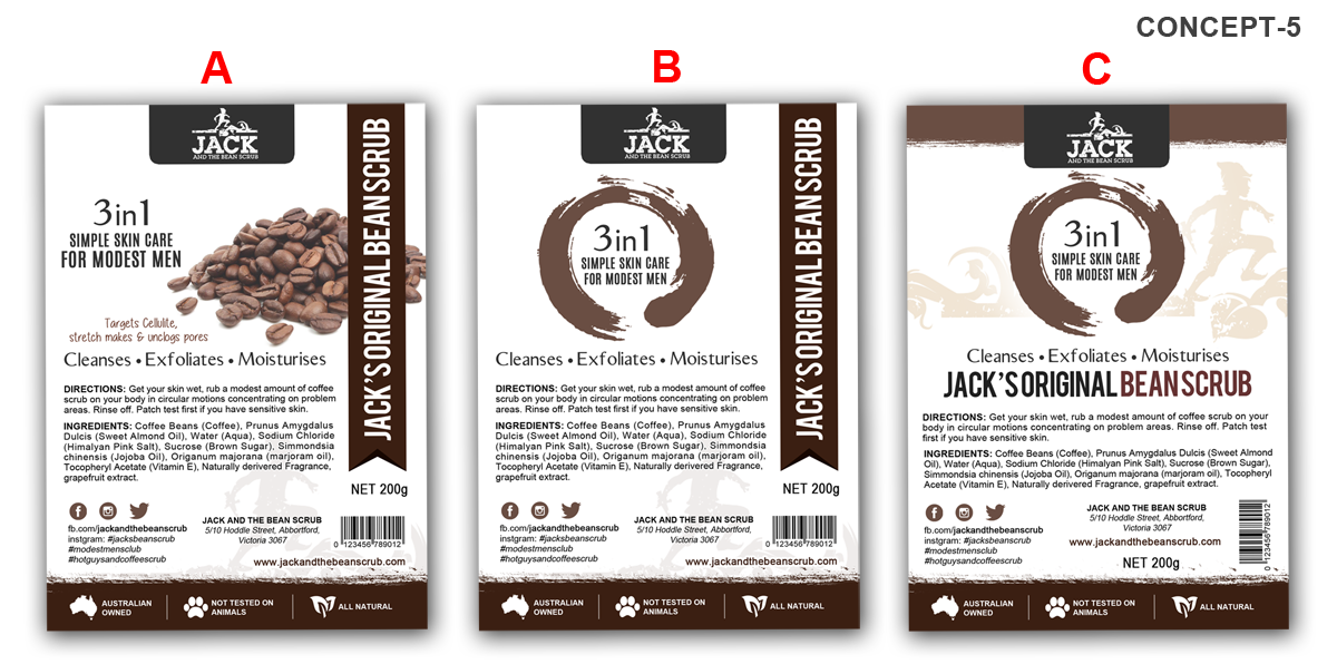 Packaging Design by MDesigns ™ for Jack and the bean scrub | Design #9590397