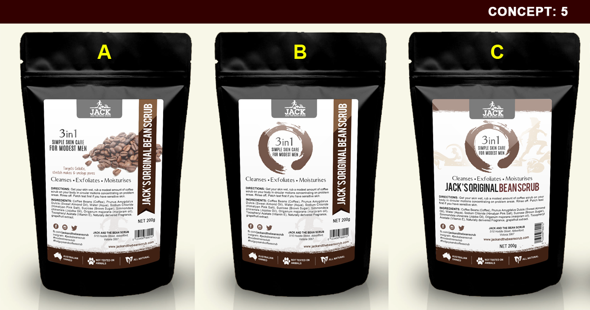 Packaging Design by MDesigns ™ for Jack and the bean scrub | Design #9594310