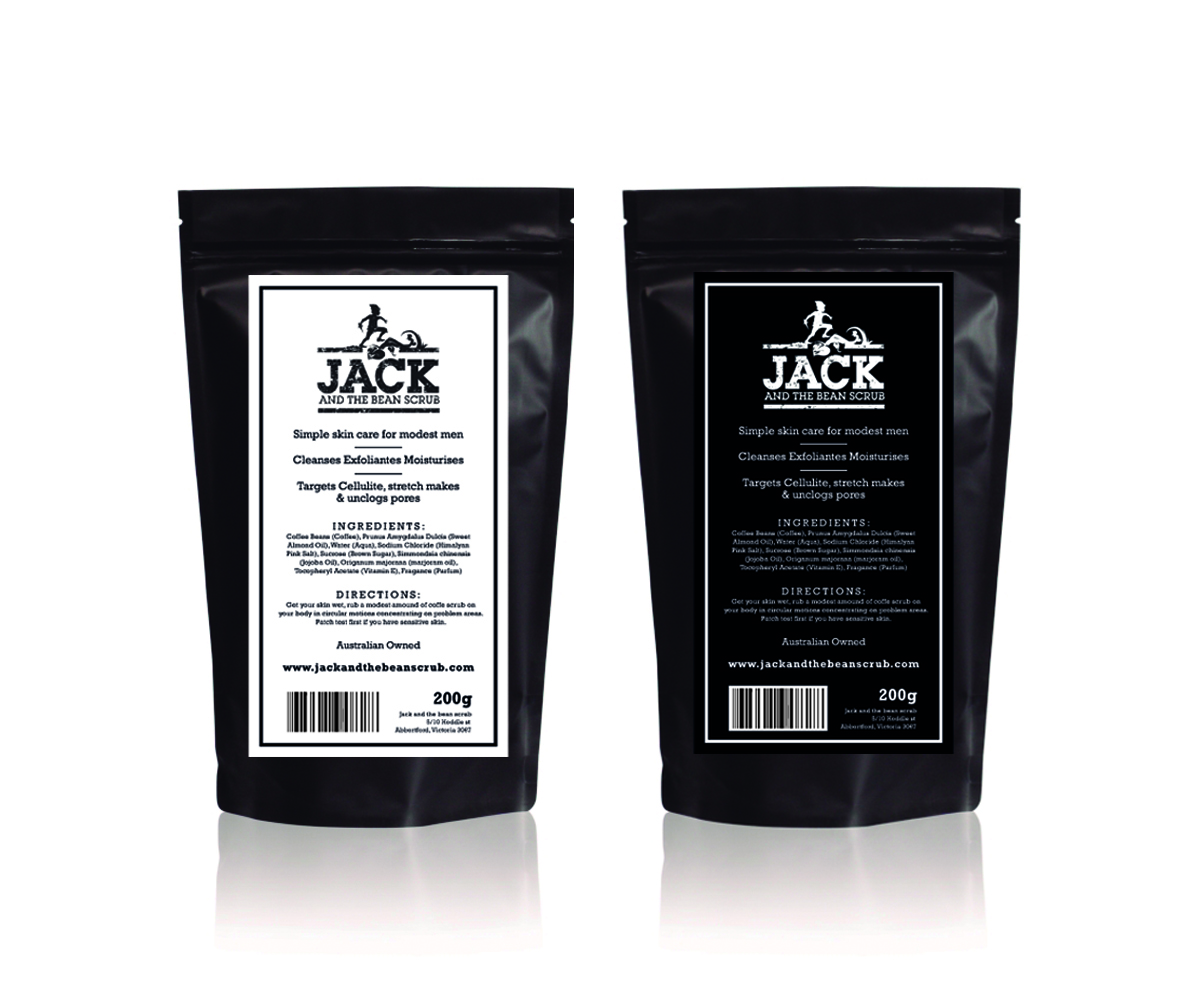 Verpackungs-Design von R M für Jack and the bean scrub | Design #9562042