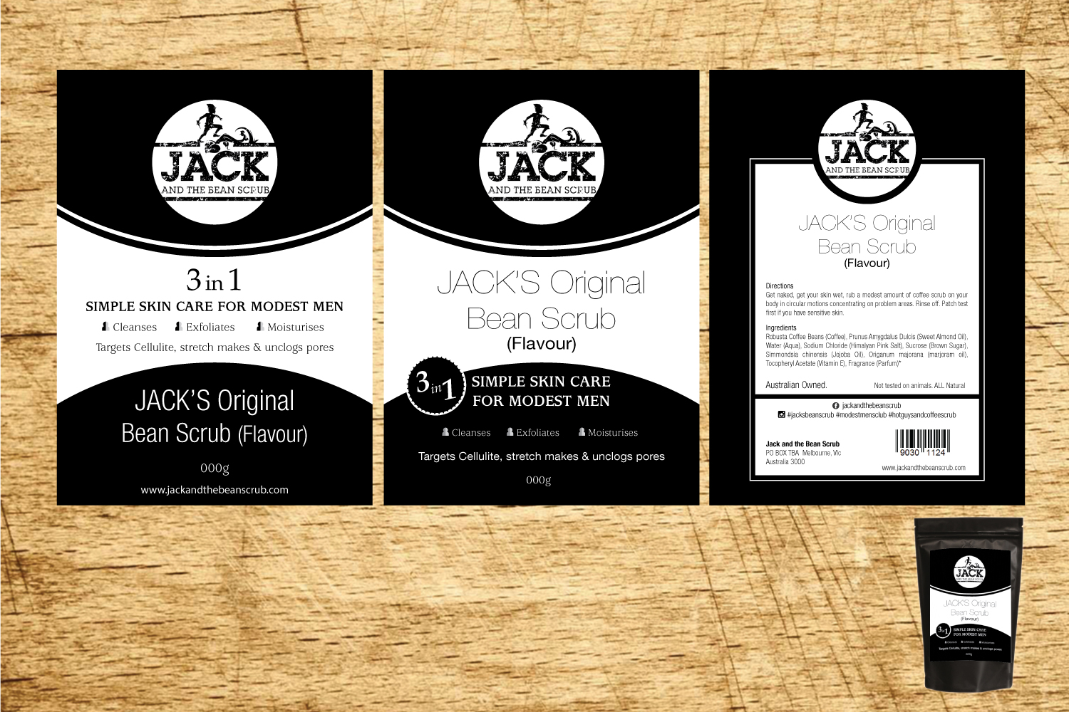 Packaging Design by GMWIRE for Jack and the bean scrub | Design #9710524