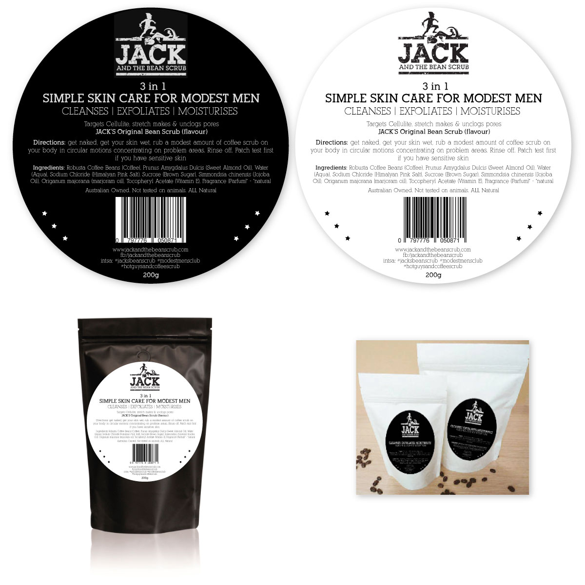Packaging Design by camilabriganti for Jack and the bean scrub | Design #9583868