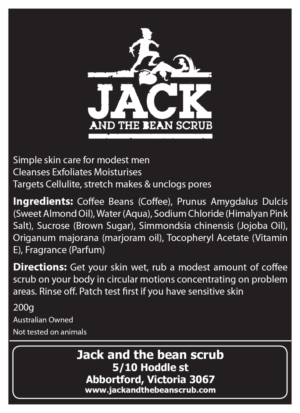 Packaging Design by moreshwar.bhagwat91 for Jack and the bean scrub | Design: #9570989