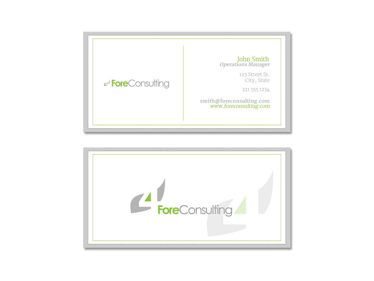 Design de Carte de Visite par ArtSamurai pour ForeConsulting | Design #425852