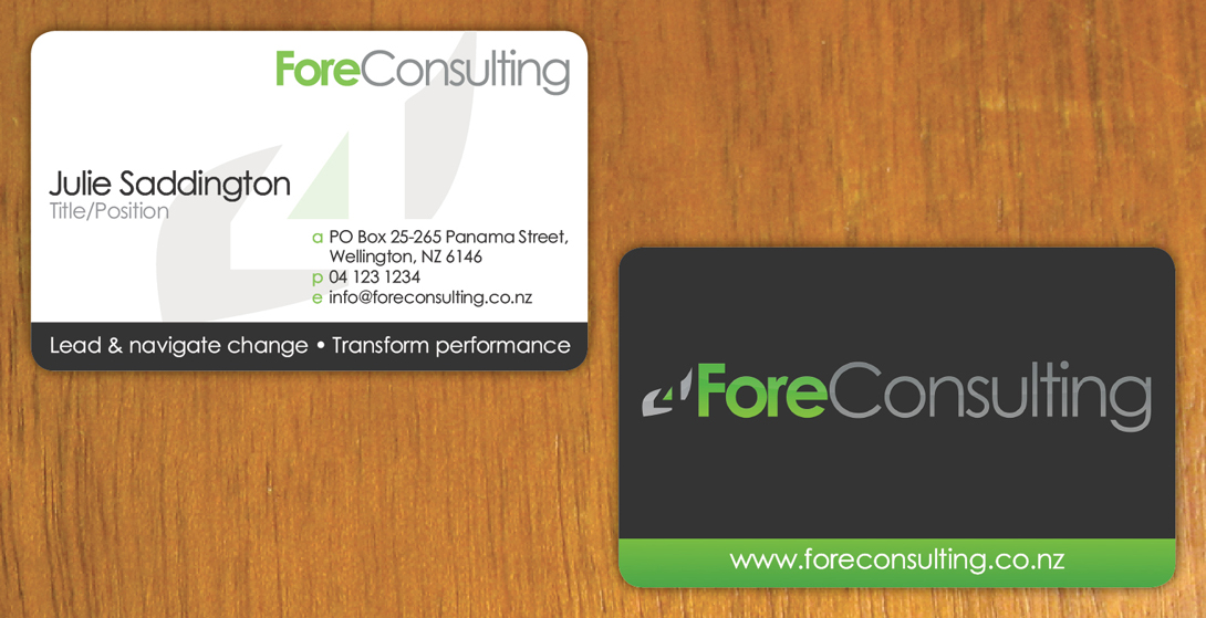 Business Card Design by Ekanite for ForeConsulting | Design #425606