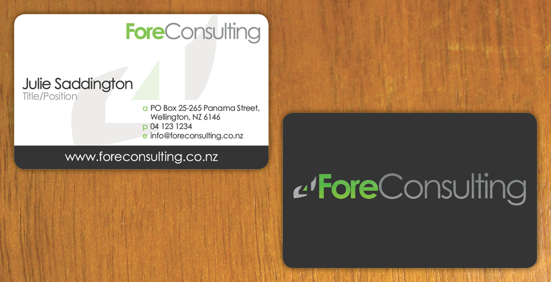 Business Card Design by Ekanite for ForeConsulting | Design #425609