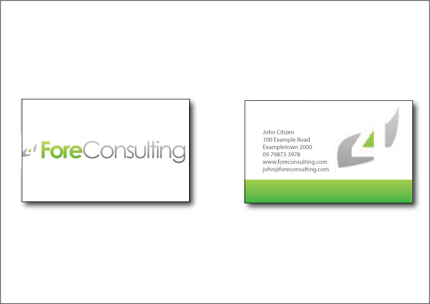 Business Card Design by KLR Designs for ForeConsulting | Design #423441