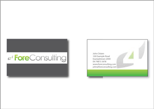 Business Card Design by KLR Designs for ForeConsulting | Design: #423442