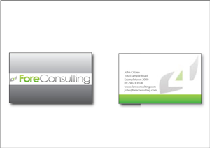 Business Card Design by KLR Designs for ForeConsulting | Design: #423448