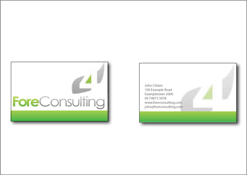 Business Card Design by KLR Designs for ForeConsulting | Design #423461