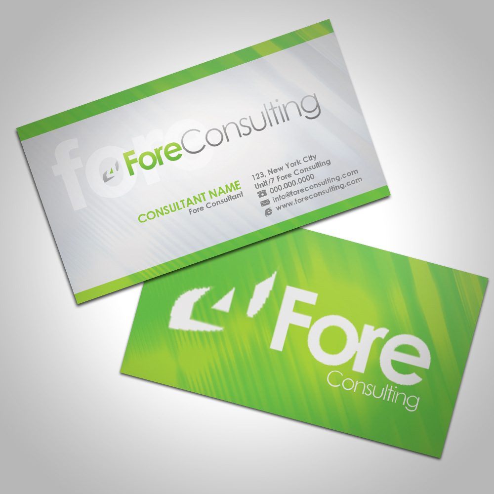 Business Card Design by diRtY.EMM for ForeConsulting | Design #424636