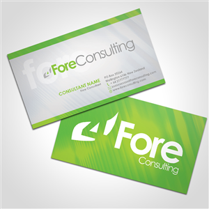 Business Card Design by diRtY.EMM for ForeConsulting | Design: #426370